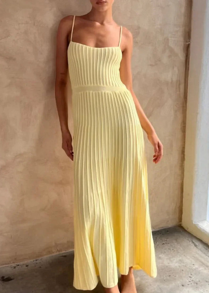 Sunlit Grace Knit Dress