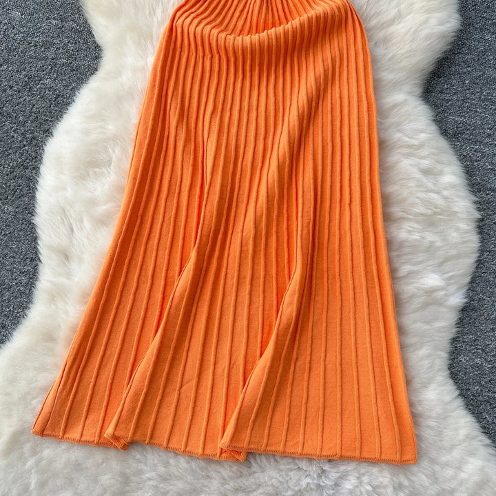 Sunlit Grace Knit Dress