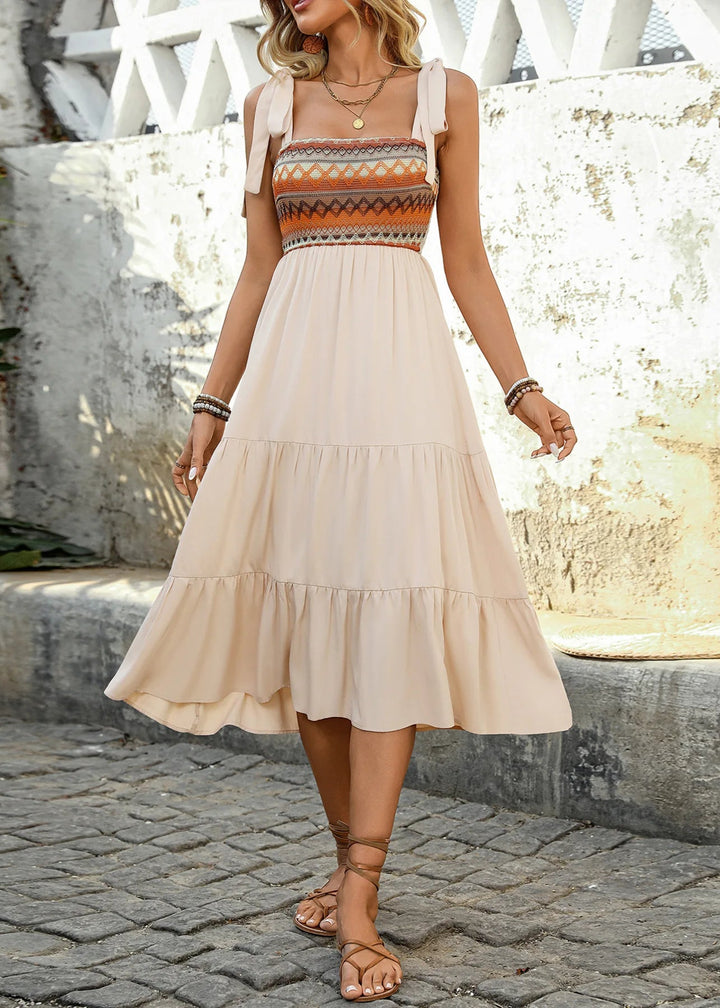 Timeless Grace A-Line Midi Dress - for elegant looks and perfect fit for any occasion - Corafemme