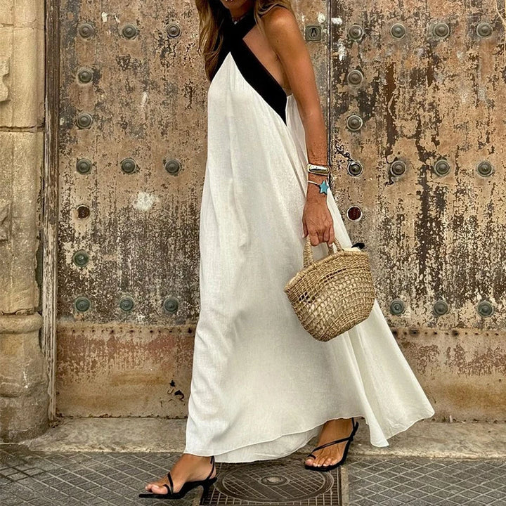 SunVibe Halter Beach Dress