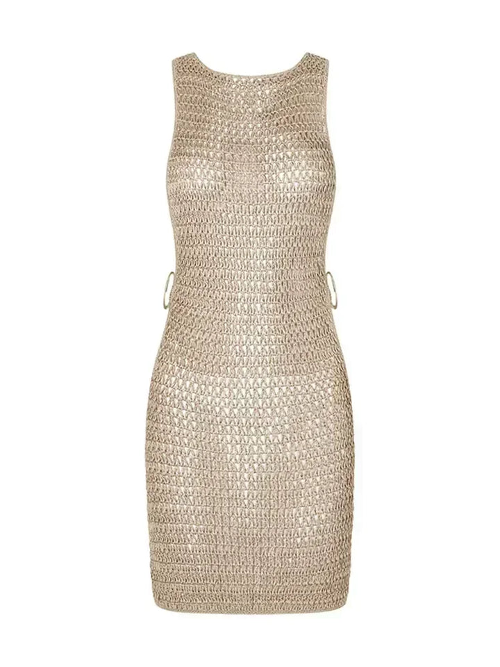 Cut-Out One-Shoulder Beach Mini Dress - for elegant looks and perfect fit for any occasion - Corafemme