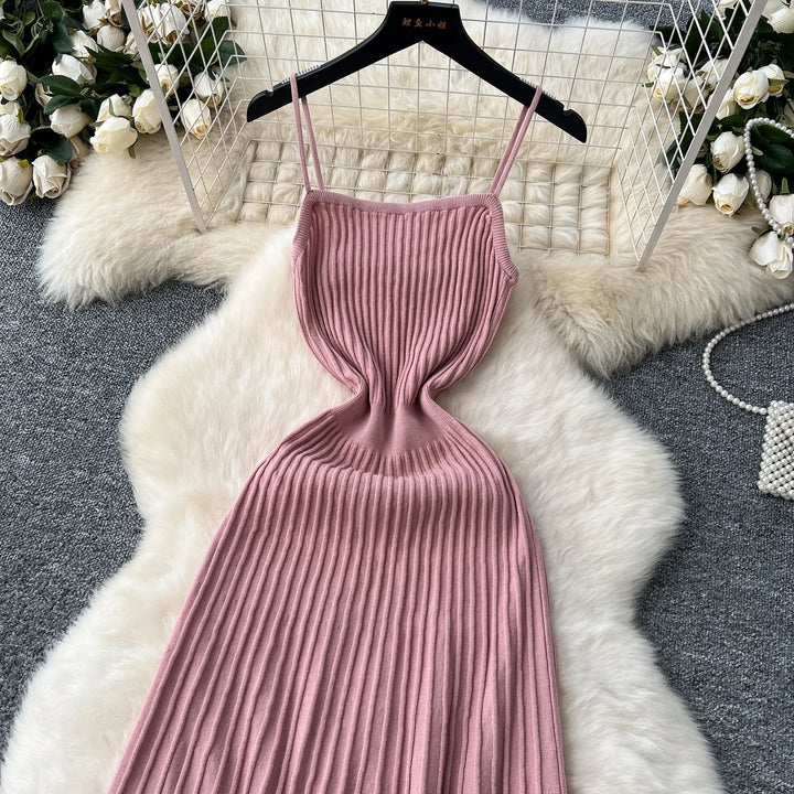 Sunlit Grace Knit Dress
