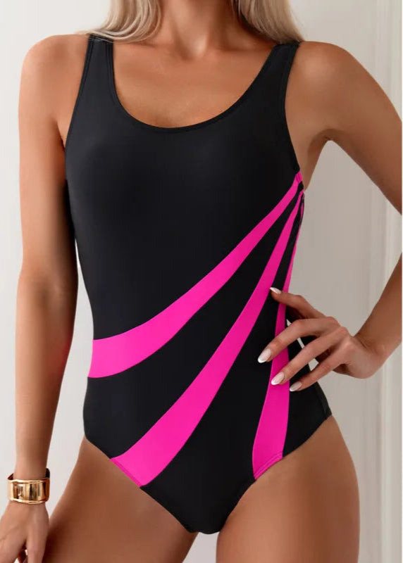 Women's Asymmetrical Sports Swimsuit - for elegant looks and perfect fit for any occasion - Corafemme