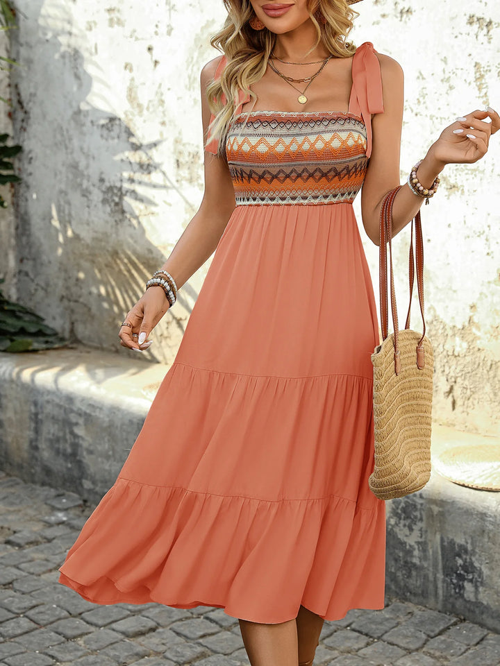 Timeless Grace A-Line Midi Dress - for elegant looks and perfect fit for any occasion - Corafemme