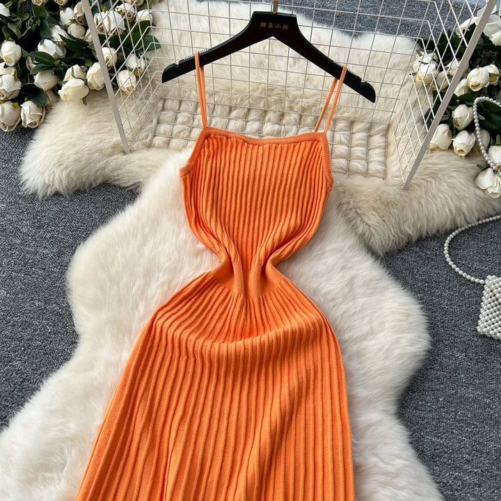 Sunlit Grace Knit Dress