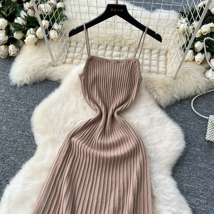 Sunlit Grace Knit Dress