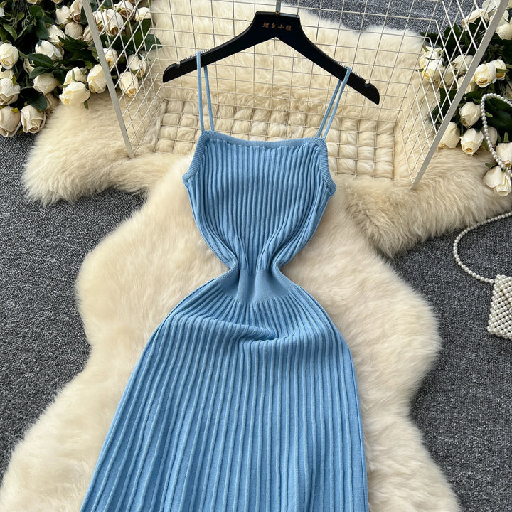 Sunlit Grace Knit Dress