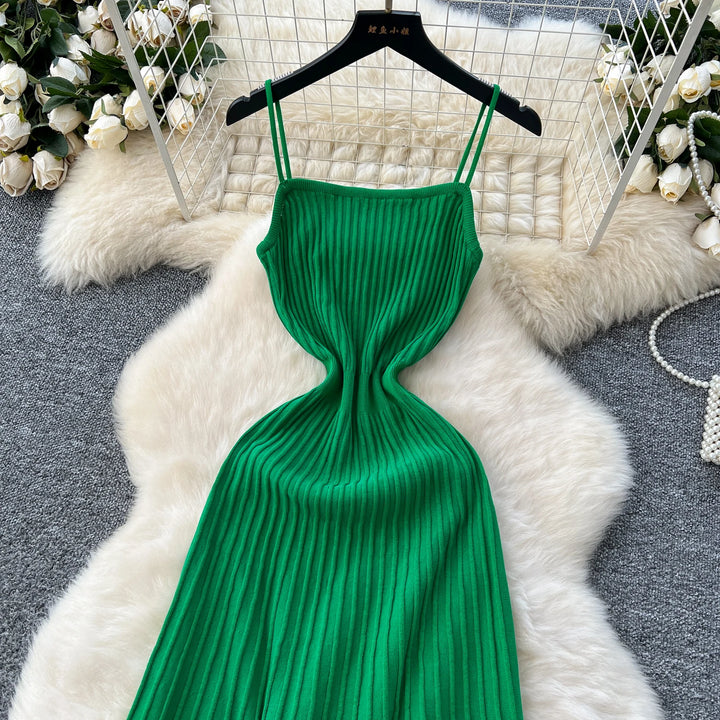 Sunlit Grace Knit Dress